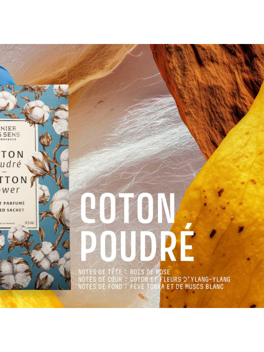 Sachet parfumé Coton Poudré 15g