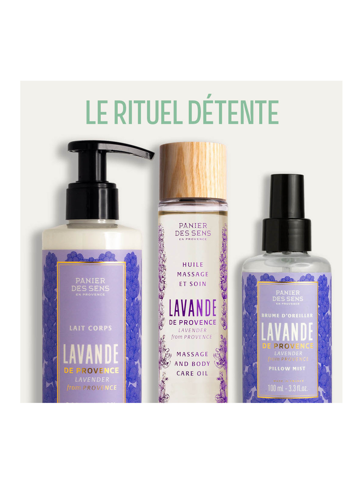 Olio da massaggio e cura Lavanda 100ml