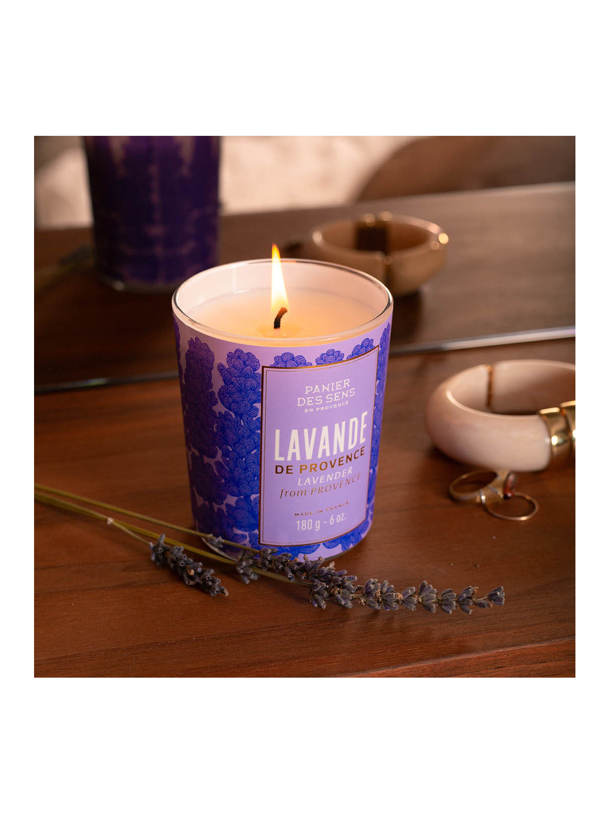 Vegetable wax candle Lavender 6 oz