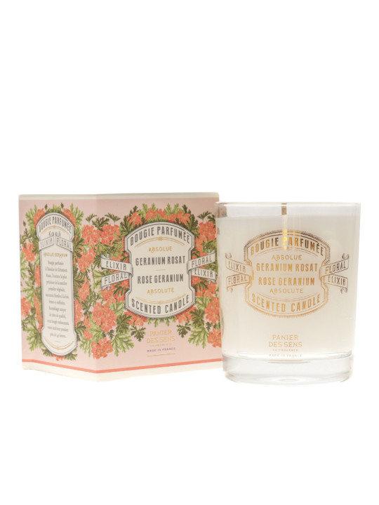 TESTEUR ABSOLUES Bougie parfumée Géranium Rosat 180g